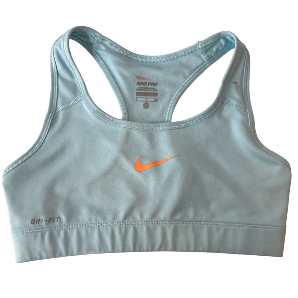Nike Tank Top Womens Small Pro Blue Running Run Active Gym Ladies Dri Fit Crop